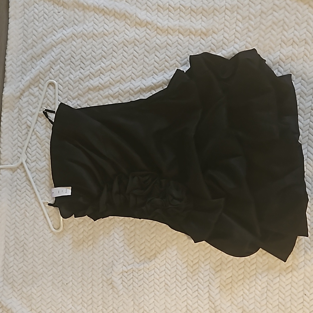 Snap Black Strapless Bubble Mini Strapless Clubbing Wedding Party New